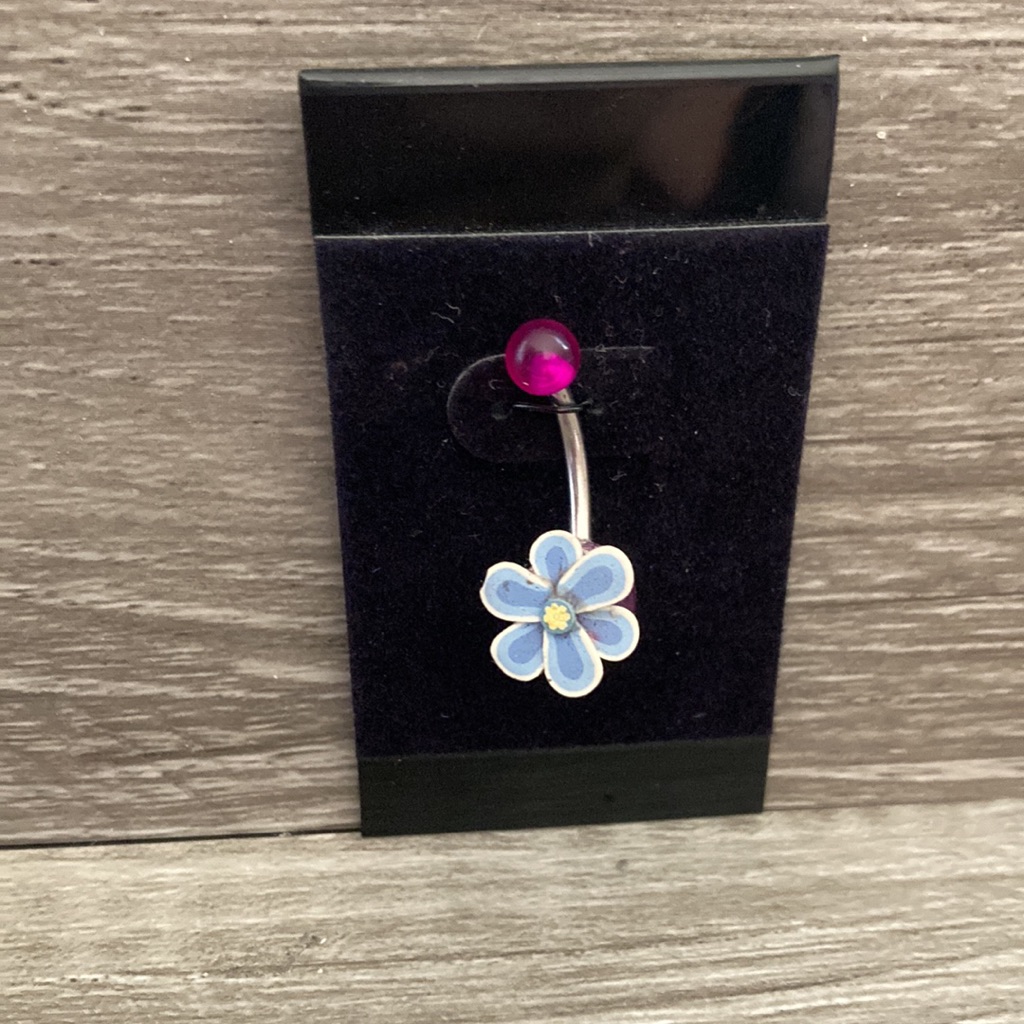 Surgical Stainless Steel Flower Bellybutton Body Jewelry